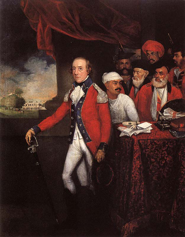 Lieutenant-Colonel Later Major General William Kirkpatrick with his Assistants